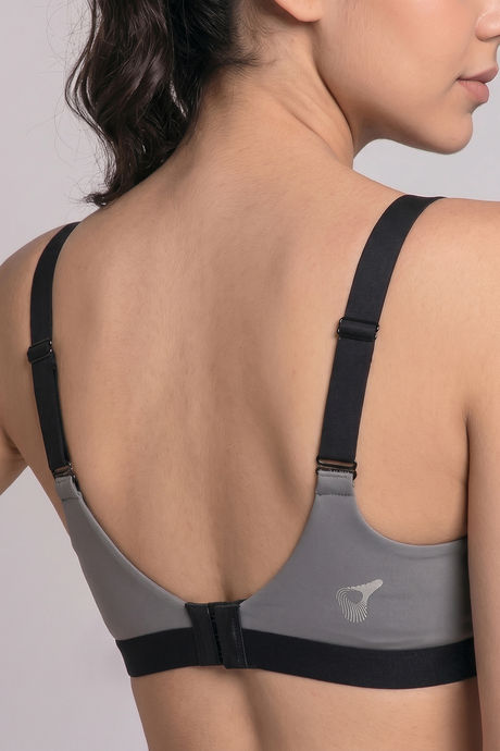 Zelocity High Impact Quick Dry Padded Sports Bra - Jet Black — image 5